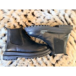 ASOS DESIGN Black Chunky Chelsea Boots Ankle Boots